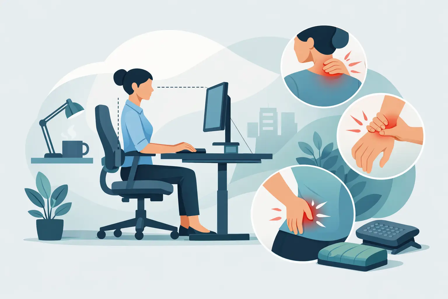 Workplace Ergonomics Guide for Less Daily Pain