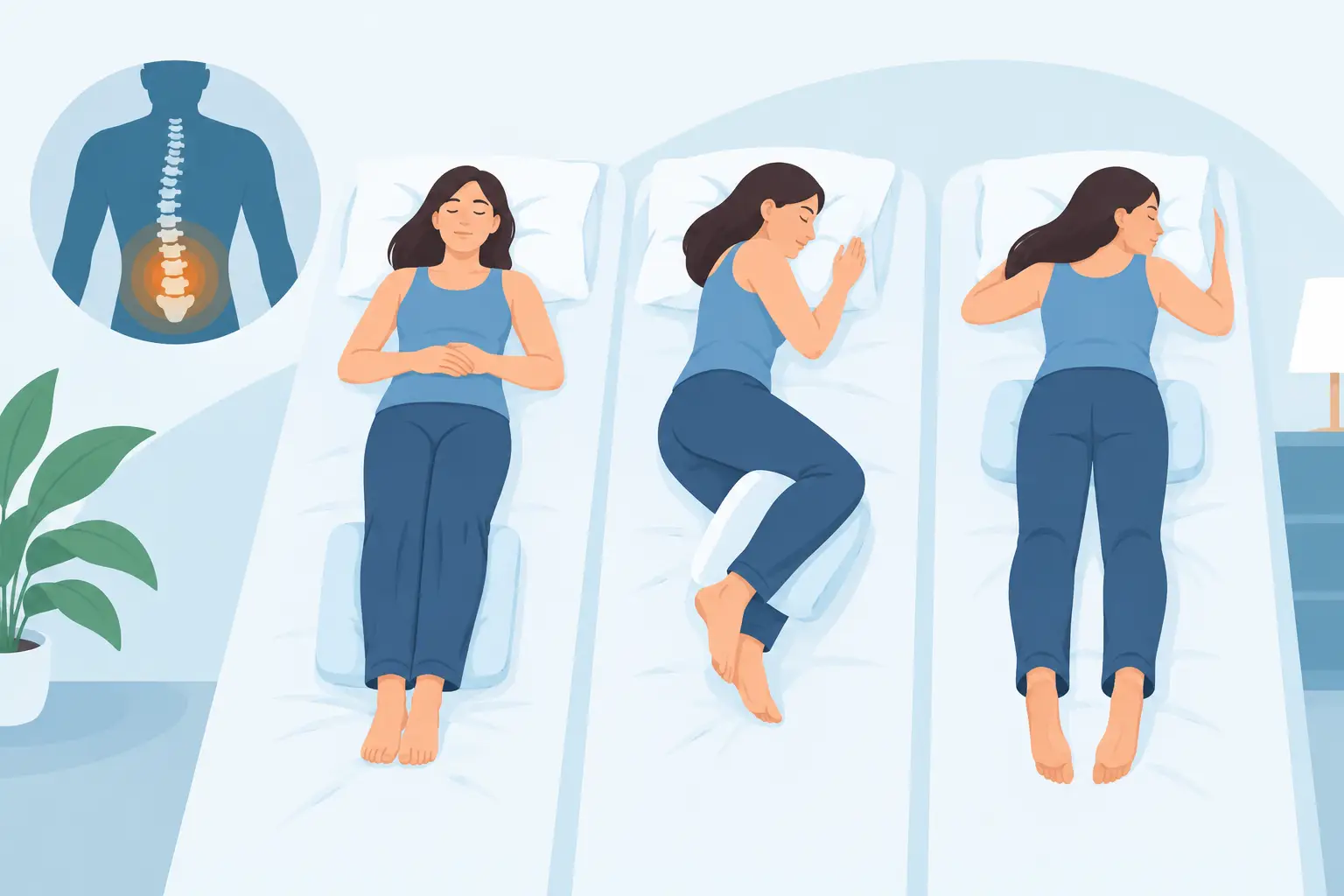 Best Back Pain Sleep Positions That Ease Strain