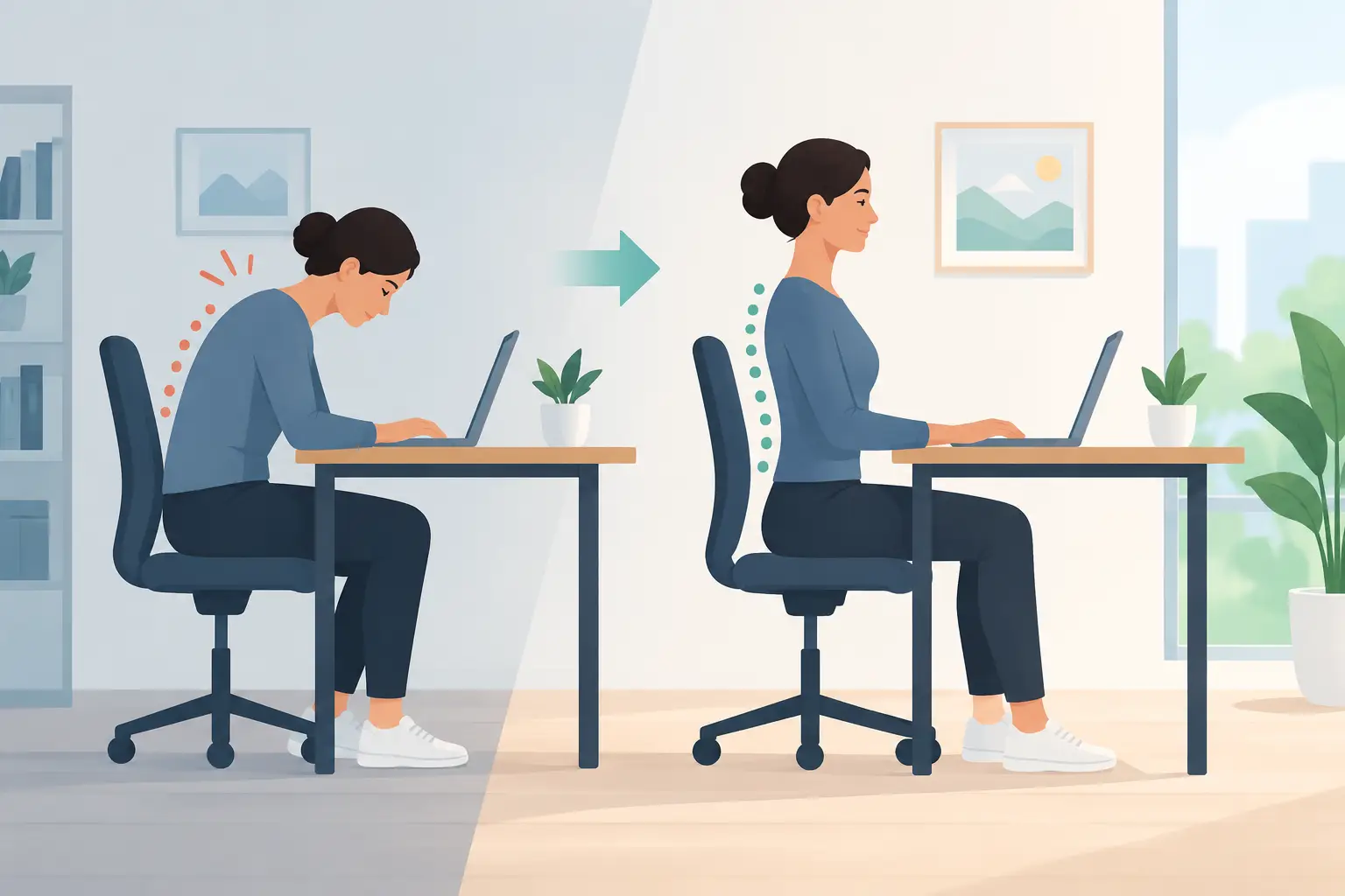 Desk Worker Posture Recovery for Real Life
