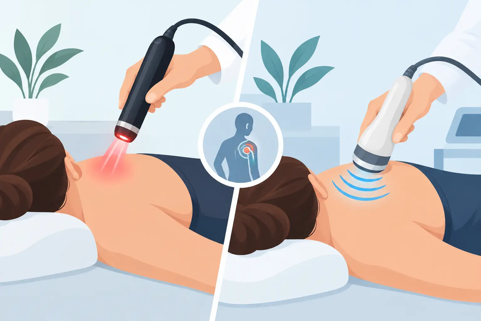 Laser Therapy Versus Ultrasound for Pain Relief